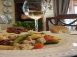Asparagus Pasta With Toasted Pecans. Photo by Bev