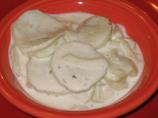 Cucumber and Onion in Sour Cream. Photo by Realtor by day, Chef by night