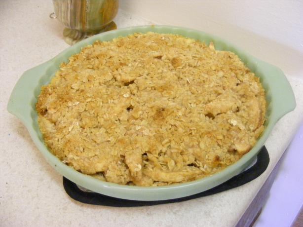 Oatmeal Topped Apple Pie. Photo by GoodnPlentiful