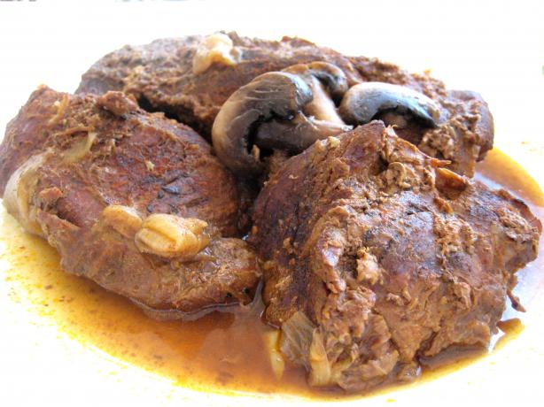 Country Chuck Roast with Onion Gravy. Photo by gailanng