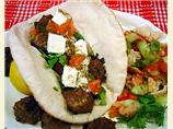 Grilled Mediterranean Kebabs on Pita