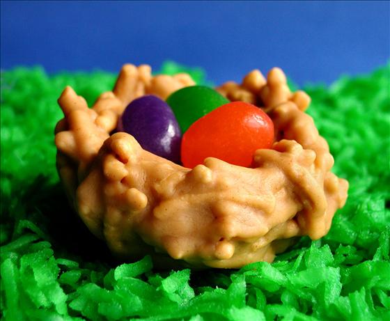 Easter Nests With Jelly Bean Eggs. Photo by GaylaJ