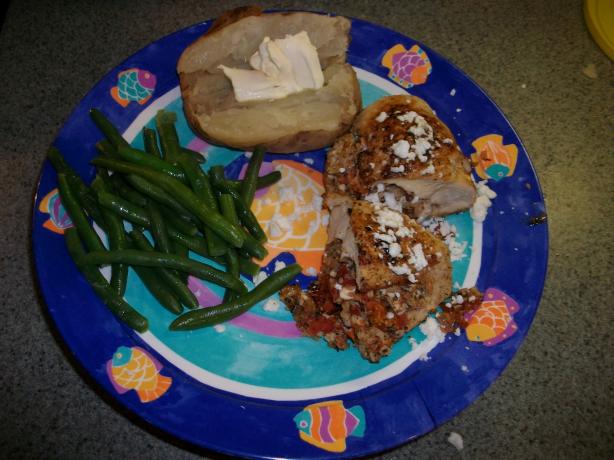 Chicken Breasts Stuffed With Feta & Sun-Dried Tomatoes. Photo by Johnnyboy0927