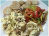 Scrambled Eggs with Mushrooms & Chives