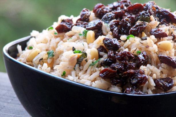 Herbed Rice With Currants in Olive Oil and Balsamic Vinegar. Photo by NcMysteryShopper