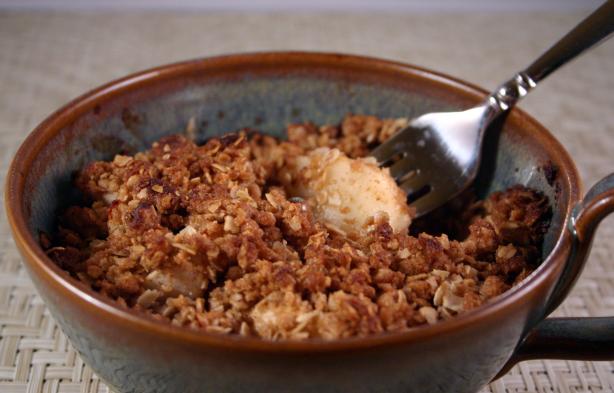 Apple or Pear Crisp for One. Photo by SashasMommy