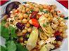 Marinated Chickpea and Artichoke Salad with Feta