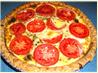 My Special Friday Night Vegetarian Onion and Tomato Quiche