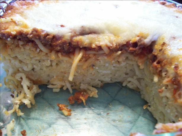 Baked Spaghetti Pie. Photo by Crafty Lady 13