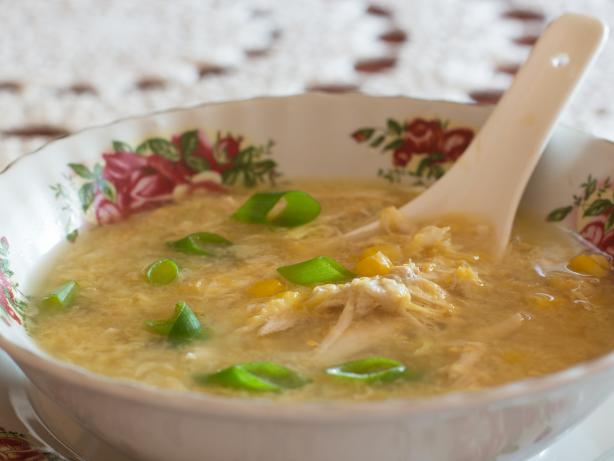 Chinese Chicken and Corn Soup. Photo by Peter J
