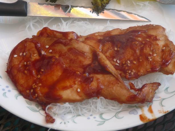 Grilled Hoisin Chicken with Mai Fun. Photo by BLUE ROSE