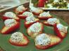 Strawberries Stuffed With Cranberry Mascarpone