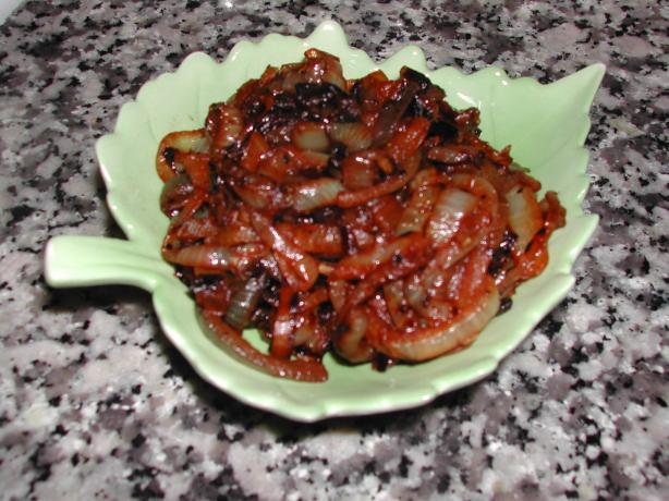 Kittencal's Caramelized Onions. Photo by Kumquat the Cat's friend