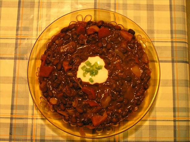 Black Bean and Chocolate Chili. Photo by vegitaliana
