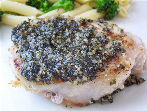 Pesto Pork Chops. Photo by * Pamela *