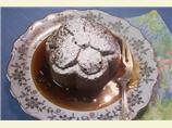 Ginger Cake with Raisin Sauce