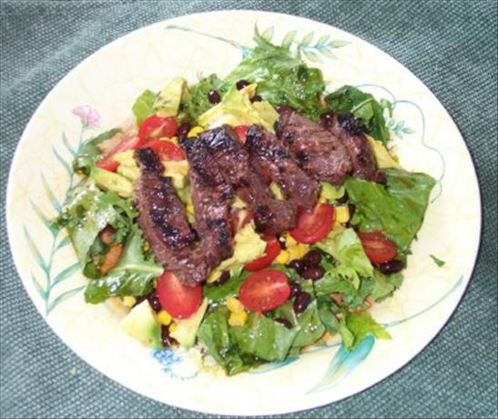 Steak, Avocado, & Bean Salad. Photo by Kellie in SLO
