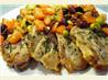 Turkey Cutlets with Tomato-Olive Relish. Recipe by Hey Jude