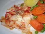 Steamed Black Alaska Cod. Photo by Bergy