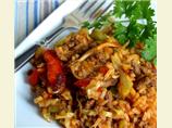Bloody Mary Style Cabbage Jambalaya