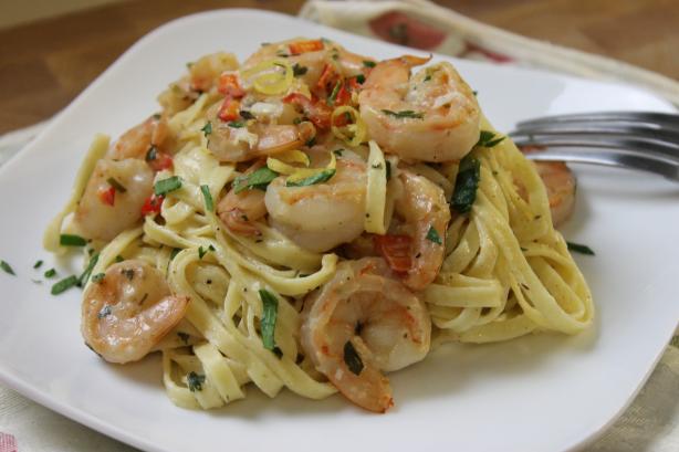 Lemon-Shrimp Pasta. Photo by Mstwinkie61