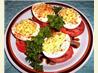 Mom's Stuffed Eggs Tomato Stack