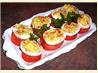 Mom's Stuffed Eggs Tomato Stack
