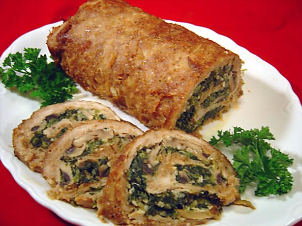 Spinach Stuffed Turkey Roll Redone. Photo by Sue Lau