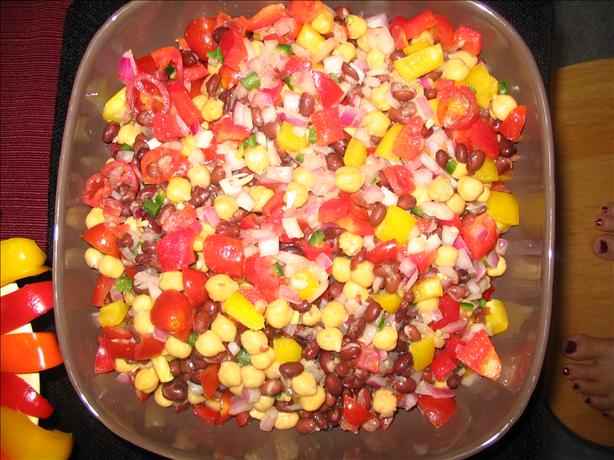 Colorful Chickpea and Black Bean Salad. Photo by spatchcock
