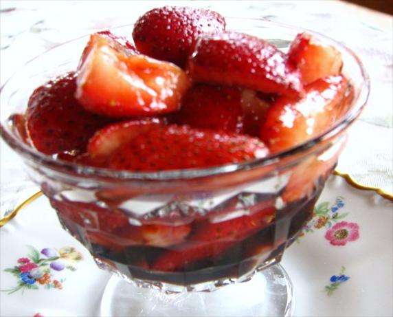 Balsamic Strawberries. Photo by Galley Wench