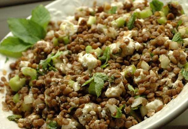 Lentil Salad With Feta Cheese. Photo by Sackville