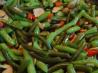 Sauteed Garlic Scapes (Or Green Beans)With Red Pepper & Almonds. Recipe by CountryLady