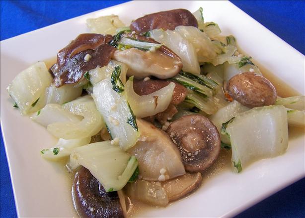 Bok Choy and Shiitakes. Photo by *Parsley*
