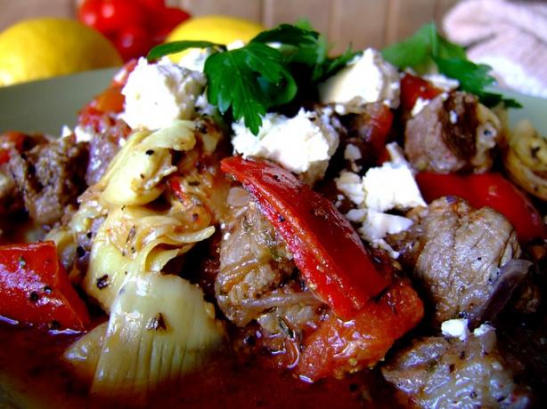 Grecian Lamb With Vegetables. Photo by Zurie