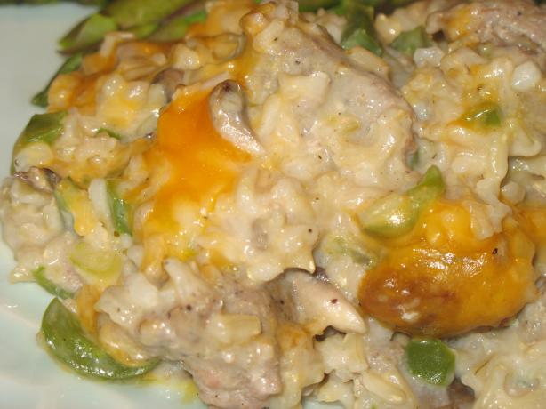 Sausage-Brown Rice Casserole. Photo by Lori Mama