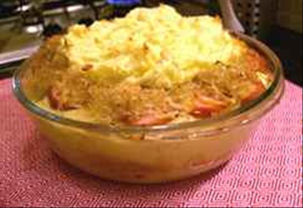 Hot Dog, Potato and Sauerkraut Bake. Photo by -Sylvie-