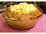 Hot Dog, Potato and Sauerkraut Bake