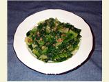 Escarole With Garlic and Bread Crumbs