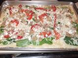 Spinach Garlic Pizza. Photo by newmama
