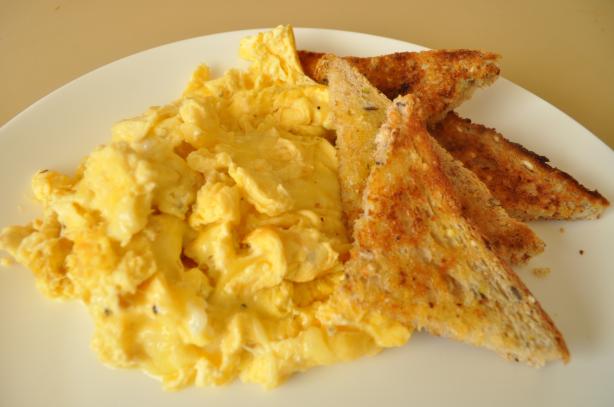 The Lady's Perfect Scrambled Eggs ( Paula Deen ). Photo by I'mPat