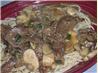 Steak & Mushrooms in Beef-dijon Sauce. Recipe by CookbookCarrie