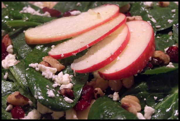 Spinach Salad With Feta Cheese. Photo by NcMysteryShopper