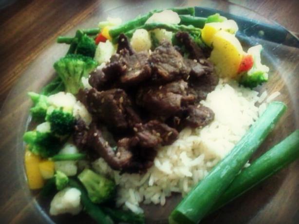 BULGOGI (marinated grilled beef). Photo by Sourtney