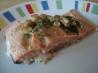 Salmon Fillets Bathed in Garlic
