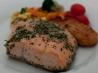 Salmon Fillets Bathed in Garlic