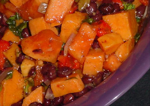 Sweet Potato Black Bean Salad. Photo by justcallmetoni