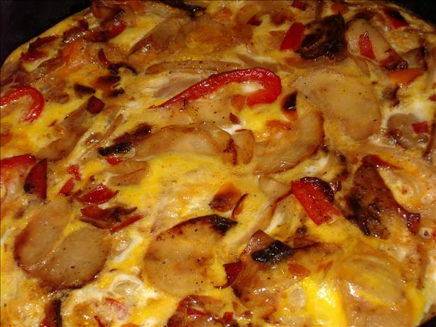 Potato and Red  Pepper Frittata. Photo by dojemi