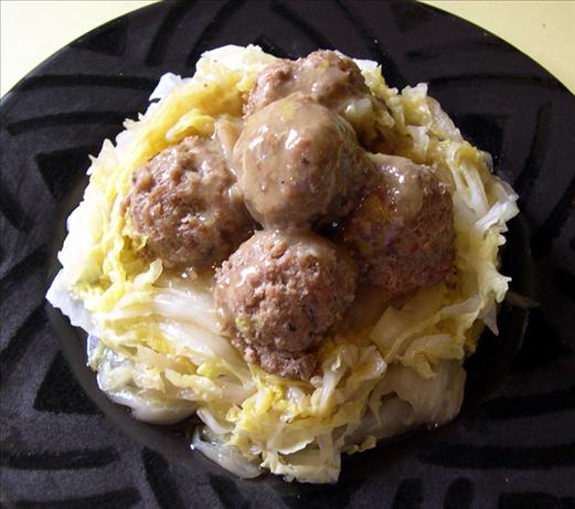 Asian Pork Balls With Napa Cabbage. Photo by Mercy