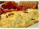 Mushroom and Gruyere Cheese Omelet