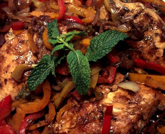 Balsamic Chicken Breasts With Peppers and Onions. Photo by HeatherFeather